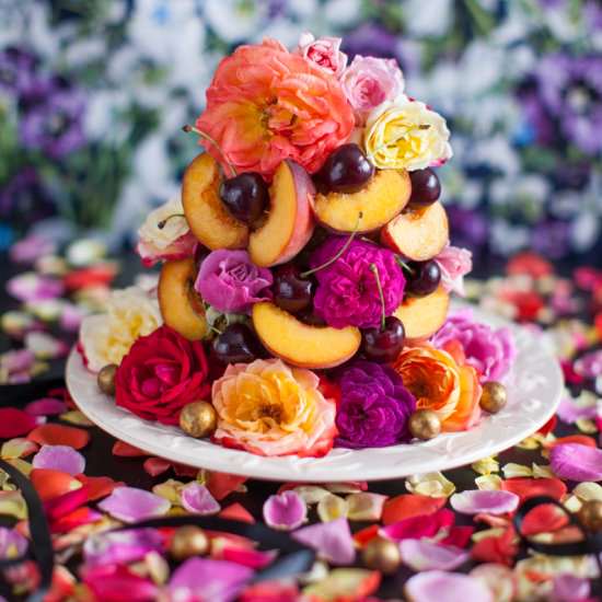 Magical Fruit + Floral Tower - Recipe photo by milkchaihoney