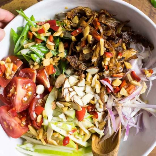 Paleo Crispy Thai Chicken Salad - Recipe photo by IHeartUmami