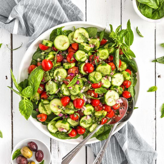 Cucumber Tomato Salad - Recipe photo by monkey and me kitchen adventures