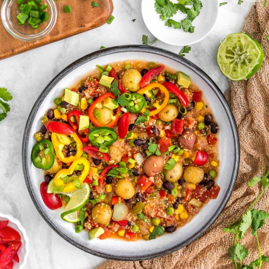 Southwestern Quinoa Potato Stew - Recipe photo by monkey and me kitchen adventures