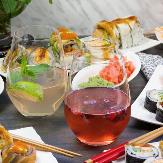 Wine Spritzer Bar - Recipe photo by Homemade and Yummy
