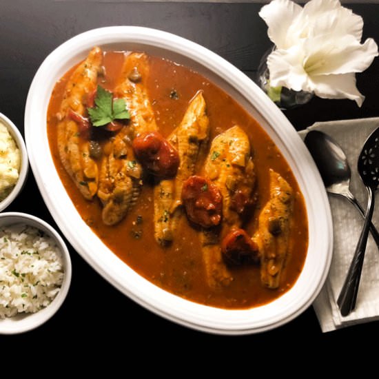 Cajun Catfish Courtbouillon - Recipe photo by asprinklingofcayenne