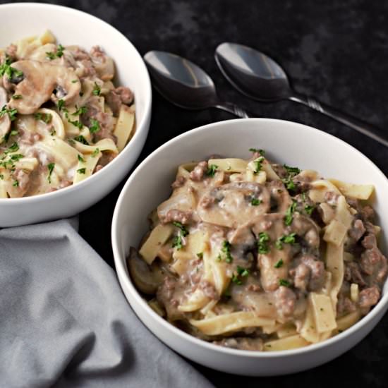 Easy Ground Beef Stroganoff - Recipe photo by ZonaCooks