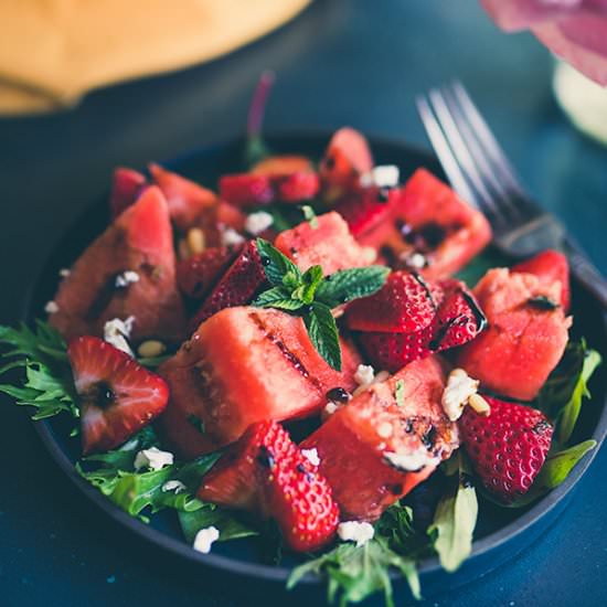 Watermelon Caprese - Recipe photo by insolenceandwine