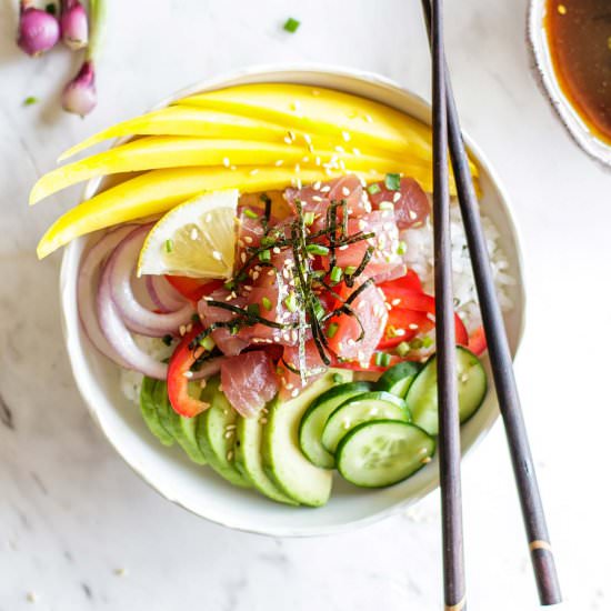 Ahi Poke Bowl - Recipe photo by SunkissedKitch