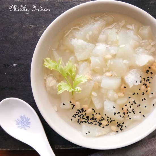 Tung qua, wintermelon soup - Recipe photo by Mildlyindian