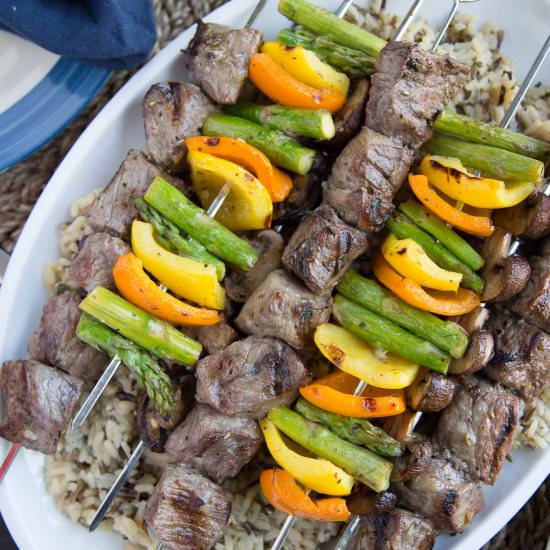 Italian Marinated Steak Kabobs - Recipe photo by giftofhospitality