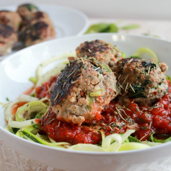 Paleo Turkey Meatballs - Recipe photo by losingitwithmelissa