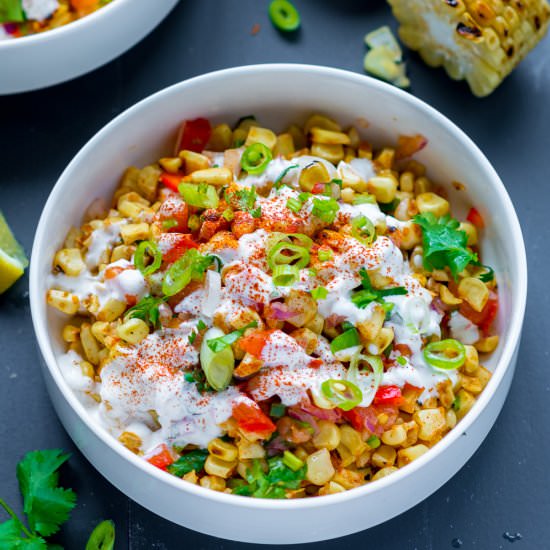 Esquites – Mexican Corn Salad - Recipe photo by ChefDeHome