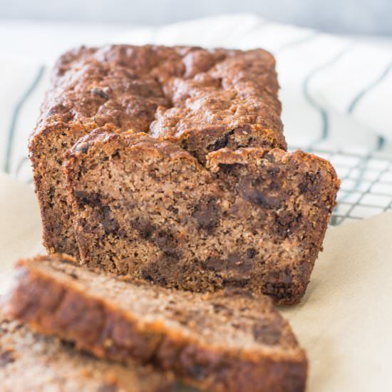 Paleo Chocolate Chip Banana Bread - Recipe photo by theitsybitsykitchen