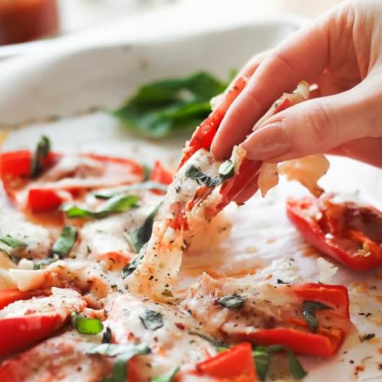 Sheet Pan Mini Pizza Peppers - Recipe photo by Inspector Gorgeous