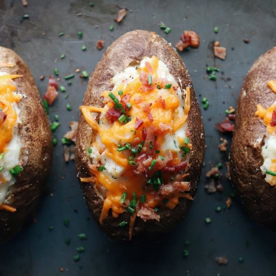 Twice Baked Potatoes - Recipe photo by The FODMAP Formula