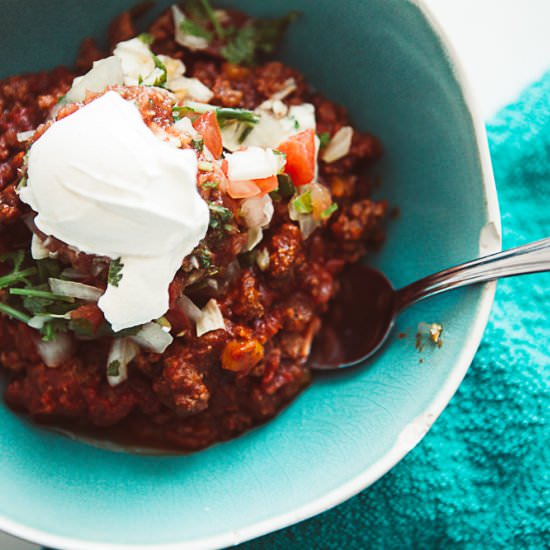Keto Chili - Recipe photo by kaylee eylander