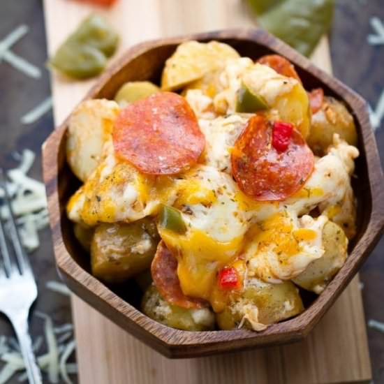 Slow Cooker Pizza Potatoes - Recipe photo by LifemadeSweeter