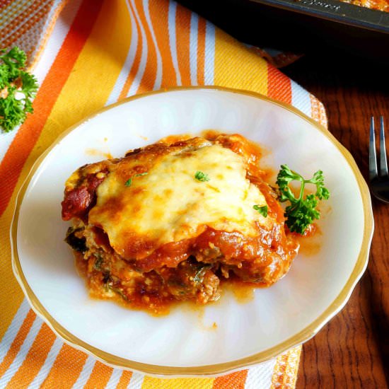 Keto Lasagna - Recipe photo by littlebitrecipes