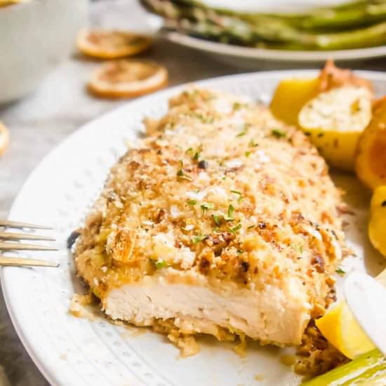 Dried Lemon Crusted Baked Chicken - Recipe photo by perchancetocook.com