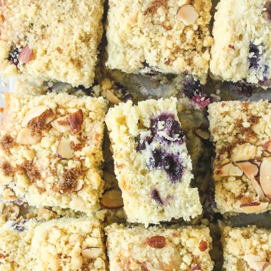 Blueberry Streusel Cake - Recipe photo by The Desserted Girl
