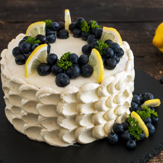 Blueberry Lemon Cake - Recipe photo by Home Cooking Adventure