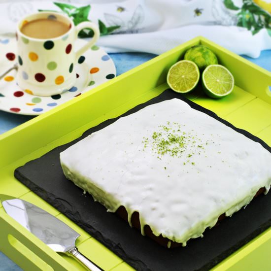 Easy Iced Lime Cake - Recipe photo by Fab Food 4 All