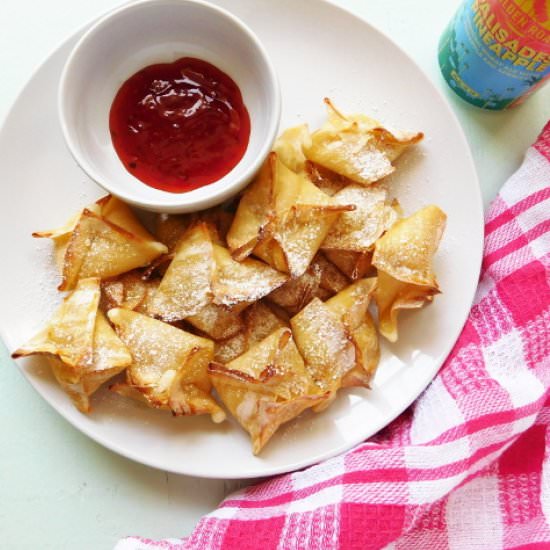 Baked Coconut Shrimp Wontons - Recipe photo by Bottom Left of the Mitten