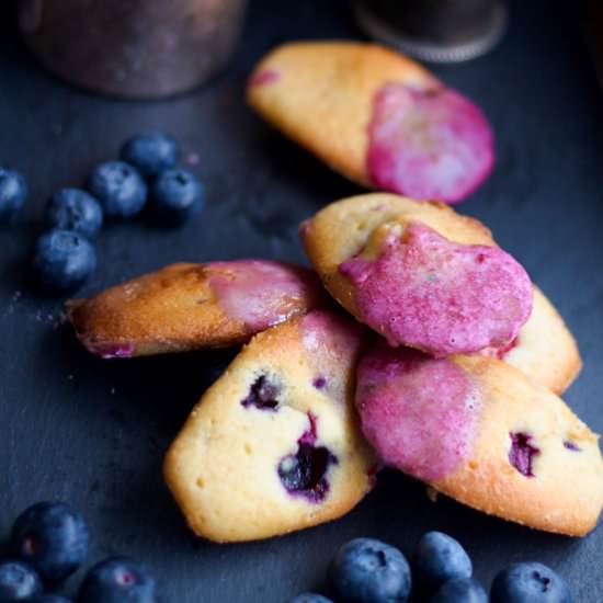 Blueberry & Raspberry Madeleines - Recipe photo by michellebessudo