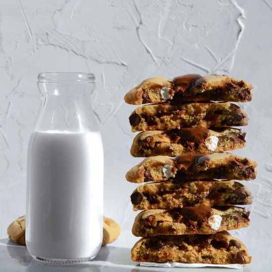 Smores Stuffed Chocolate Cookies - Recipe photo by thymeforbreakfast