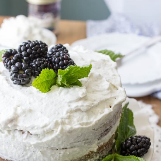 White Chocolate Lavender Cake - Recipe photo by The Hungary Buddha