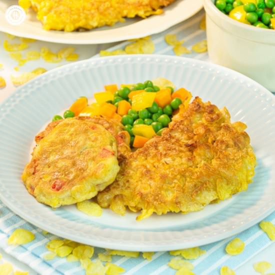 Cornflakes-Coated Turkey Chops - Recipe photo by Country Hill Cottage
