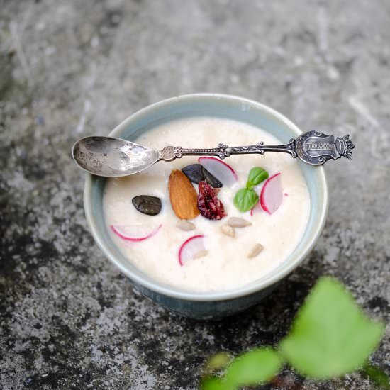Cheap Vegan Sour Cream - Recipe photo by Truefoodsblog