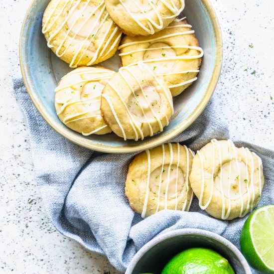Lime Thumbprint Cookies - Recipe photo by piesandtacos