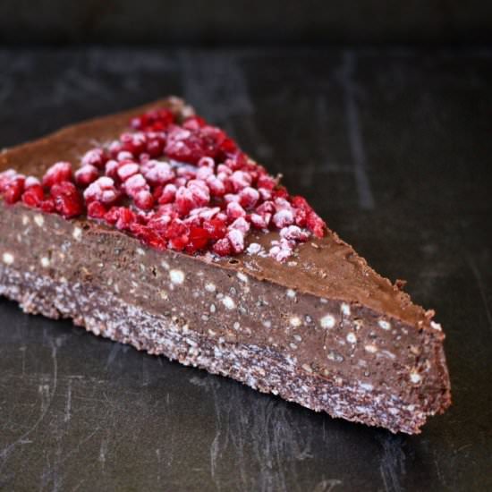 Raw Chocolate Espresso Tart - Recipe photo by thefoodiejourney