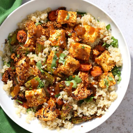 Tofu and Veggie BBQ Bowl - Recipe photo by richa