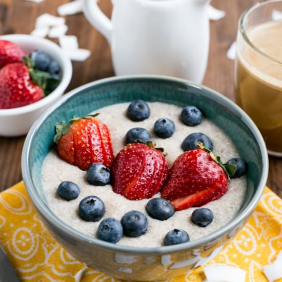 Coconut Low Carb Porridge - Recipe photo by littlebitrecipes