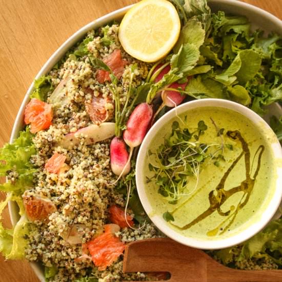 Green Goddess Quinoa Salad - Recipe photo by Probably This