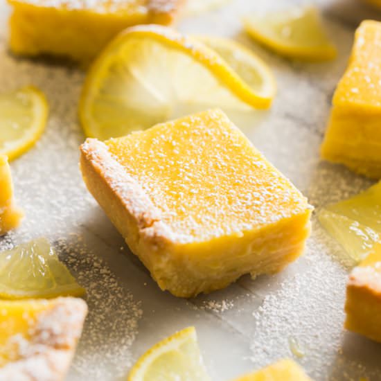 The Ultimate Paleo Lemon Bars - Recipe photo by Get Inspired Everyday