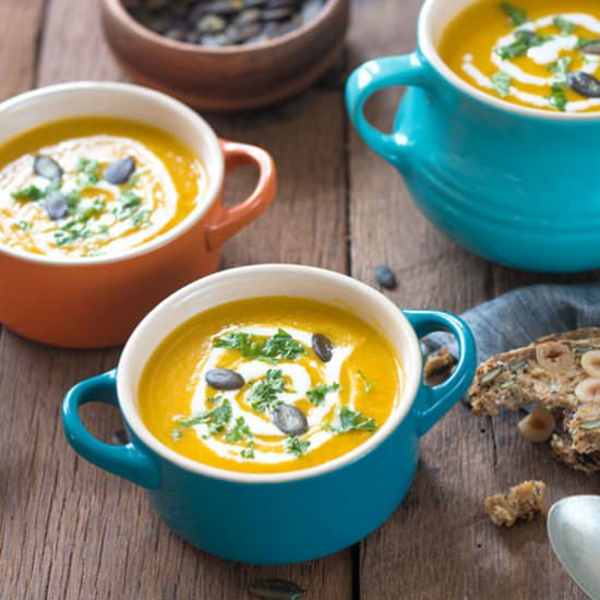 Easy Sweet Potato and Apple Soup - Recipe photo by thehealthytart