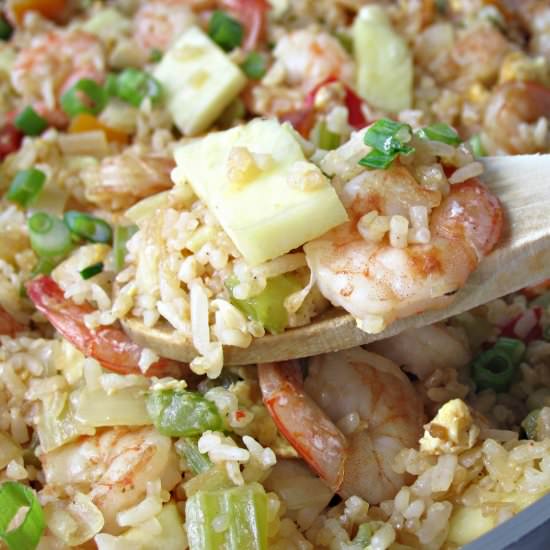 Shrimp Pineapple Fried Rice - Recipe photo by craftyforhome