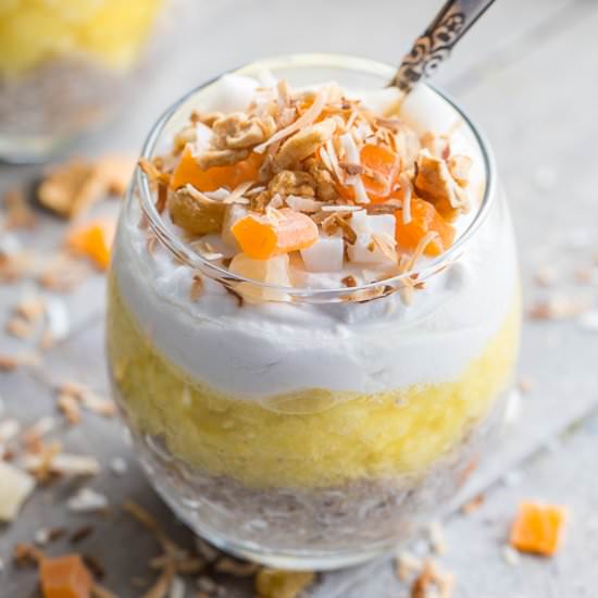 Pineapple Coconut Chia Pudding - Recipe photo by Crumb Top Baking