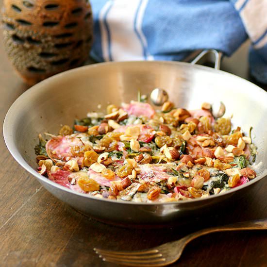 Wilted Greens with Parmesan - Recipe photo by DomesticDreamboat