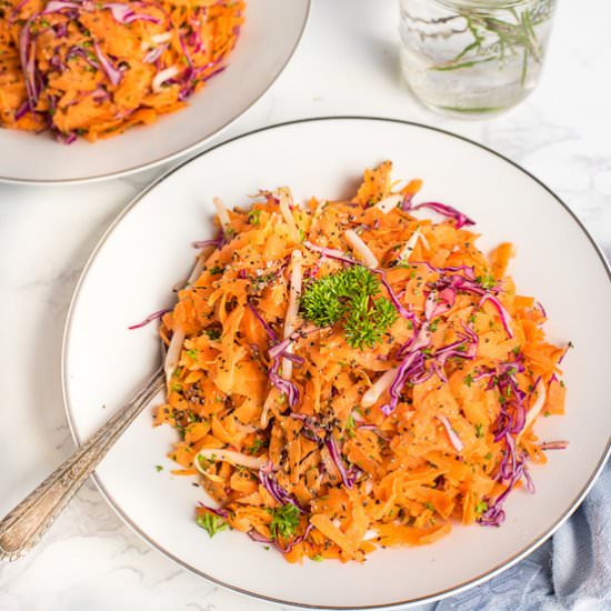 Skin Healing Shredded Carrot Salad - Recipe photo by Solluna by Kimberly Snyder