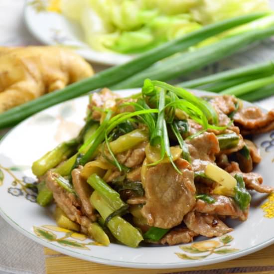 Beef stir-fry with ginger - Recipe photo by Taste of Asian Food