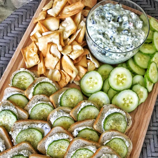 Cucumber Cream Cheese Sandwiches - Recipe photo by The Tipsy Housewife