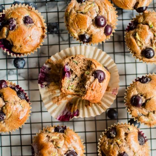 Paleo Blueberry Zucchini Muffins - Recipe photo by Thenaturalnurturer