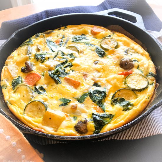 Roasted Vegetable Frittata - Recipe photo by VayiasKitchen