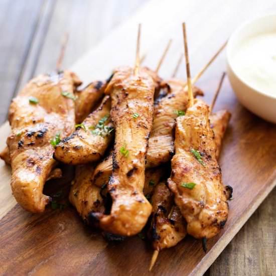 Hot and Spicy Chicken Skewers - Recipe photo by sprinkles and sprouts