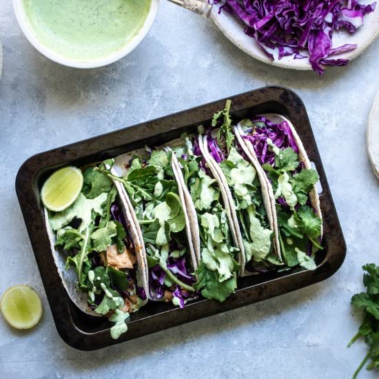 Coconut Chilli Chicken Tacos - Recipe photo by sarahbellnutrition