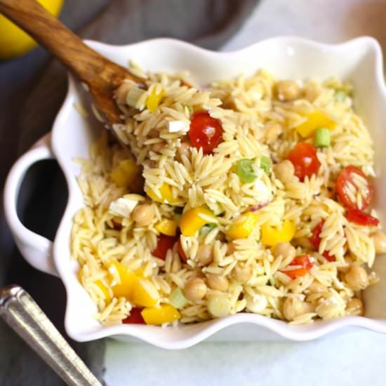 Lemon Orzo Pasta Salad - Recipe photo by suebeehomemaker