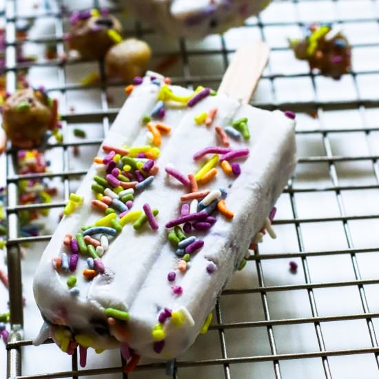 Vegan Cookie Cake Pops - Recipe photo by ShortGirlTallOrder