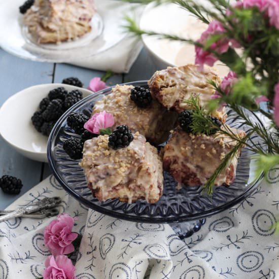 Blackberry Buttermilk Biscuits - Recipe photo by pedanticfoodie