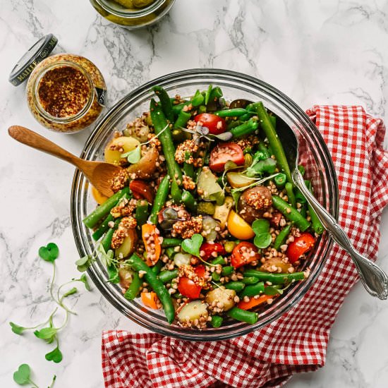 Kasha Green Bean Potato Salad - Recipe photo by pardon your french